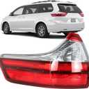 WFLNHB Left Side Outer Tail Light Assembly Replacement for Toyota Sienna Base/L/LE/XLE/Limited Model 2015-2018 Driver Side Rear Tail Light Lamp 8156008050 TO2804123