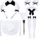 Women French Maid Costume Accessories Kit Anime Cosplay Dress Apron