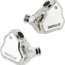 Linsoul 7Hz x Crinacle Zero:2 in Ear Monitor, Updated 10mm Dynamic Driver IEM, Wired Earbuds Earphones, Gaming Earbuds, with OFC IEM Cable for Musician (Without MIC, Silver)