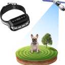 GPS Wireless Dog Fence System, Electric Satellite Technology Pet Containment System by GPS Signal Boundary for Dogs and Pets with Waterproof & Rechargeable Collar Receiver(Black)