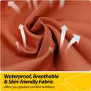 AAAAAcessories Outdoor Seat Cushions for Chairs, Waterproof, Fade-Resistant, 20" x 20" x 3", Patio Furniture Replacement Cushions, Set of 2, Rust