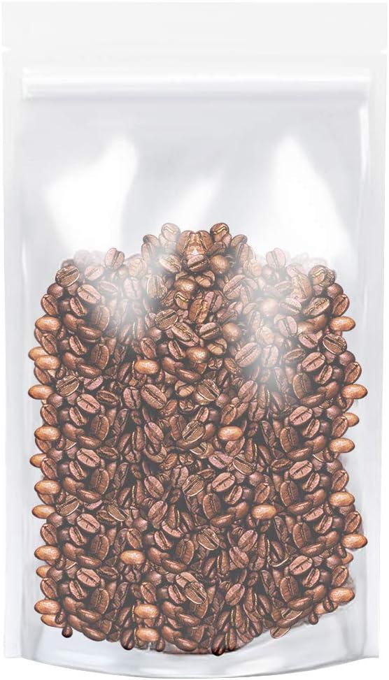 Clear Zipper Stand Up Pouch Bag,100Pcs 5.9x8.6 Heat Sealable Zip Lock Snack Food Tea Drinking Packing Pouches (5.9W x 8.6L, 100)