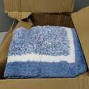 Bathroom Rugs Sets 3 Piece with U-Shaped Contour Toilet Mat Shower Rugs Absorbent Microfiber Plush Bath Mats Non Slip Bath Rugs Shaggy Floor Mats Machine Washable