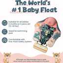 Mambobaby Float Deluxe Baby Pool Float: Safe & Comfortable Swim Trainer for Infants & Toddlers, Non-Inflatable Design, UV Protection Canopy, Fun Water Experience for Ages 3-24 Months