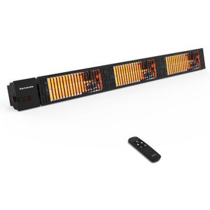 ThermoMate Infrared Outdoor Patio Heater, 4500W Carbon Fiber Heating for Porch, Deck, Garage with Remote 24 Hours Timer, Hard Wired 240V