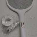 YISSVIC Electric Fly Swatter 4000V Bug Zapper Racket Dual Modes Mosquito Killer with Purple Mosquito Light Rechargeable for Indoor Home Office Backyard Patio Camping