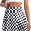 Women's Tennis Skirt Pleated Athletic Skirt with Shorts Pocket High Waisted Golf Skort for Workout Pickleball (L)