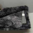 Shaggy Area Rugs, Fuzzy Rugs for Living Room, Soft Nursery Area Rug for Girls, Tie Dye Black Gray Plush Area Rugs Non Slip, Fluffy Rug Carpet 8x10ft