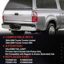 Tail Light Compatible With 2004 2005 2006 Toyota Tundra Rear Light Taillights Pair Left and Right Driver and Passenge Side Replace TO2800153 815600C040 TO2801153 815500C040
