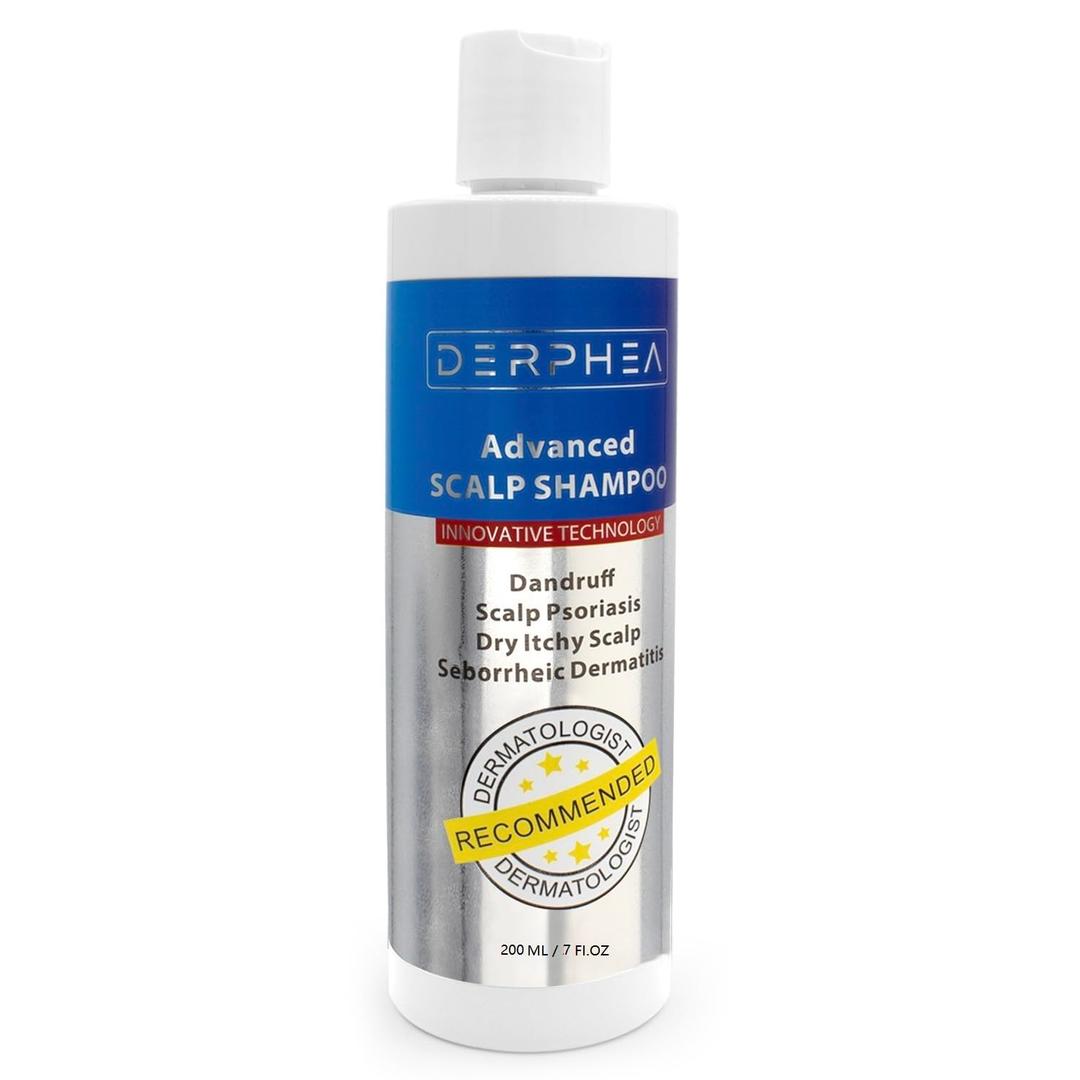 DERPHEA Dry Scalp Shampoo, Psoriasis, Seborrheic Dermatitis Shampoo, Safe Ingredients For All Skin Types 240ML