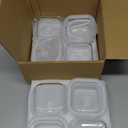 16oz Square Glass Food Storage Containers With Lids, 2 Cup Square Glass Food Containers With Lids, BPA free Small Meal Prep Bowls for leftovers, Dishwasher, Freezer Safe (8 Pack)