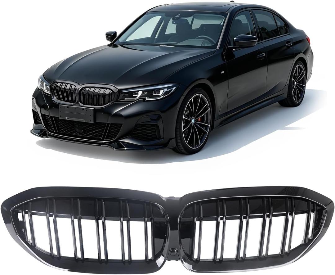Joyzeal Double Slat Kidney Grille for 2019-2022 BMW G20 G21 Sedan