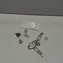 Prong Training Collar for Dogs, Adjustable Dog Pinch Collar with Quick Release Buckle, No Pull Collar for Small Medium Large Dogs, Extra Link and Caps (S(14-17" Neck, 2.25mm), Silver)