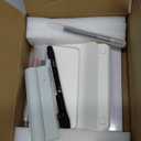 TOWON Small Glass Dry Erase Board, Desk White Board with Standing, Mini Whiteboard Easel Pad Set, Stenography Artifact for Office, Home and School Supplies, 8x6 Inches, White