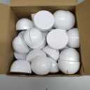 Geyoga 50 Pcs Table Number Holder Round Place Card Holders Wedding Table Number Stands Modern Place Card Stands Setting Clips for Funeral Wedding Reception Anniversary Birthday Party Banquet(White)