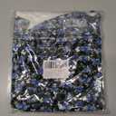 KISSMODA Womens Summer Tank Tops Casual Sleeveless Solid Printed Tunic Top Loose Fit V Neck Shirts (Blue, L)