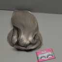 Silver Grey Long Straight Wig for Women Cosplay Ash White Wig Glueless Lace Front Wigs for White Women Long Wig Heat Resistant Colored Wig Daily(Syhthetic 24 Inches)