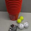 Giant Yard Pong Outdoor Game for Adults & Family, Yard Toss Throwing Game for Beach, Camping Party, Lawn Yard Game with 12 Premium Buckets & 4 Balls, Portable Durable Carry Bag