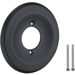 Replacement Escutcheon Plate for Delta 1300/1400 Series, for One-Handle Tub and Shower Faucets, Single Metal Round Shower Escutcheon Kit, Matte Black