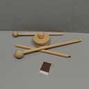 Baby Crib Mobile Arm, Wooden Mobile Arm for Crib Mobile Hanger for Crib Baby Nursery Decor (Wooden Color)