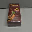 MEIDU Shampoo Shop Dark Brown Hair Dye Shampoo 3 in 1 for Gray Hair, Hair Dye for Women Men, Har Color Herbal Ingredients Natural (500ml, 16.9oz)