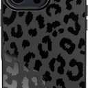 SCORPIFY for iPhone 16 Pro Max Case [Compatible with MagSafe] with Matte Black Leopard Cheetah Print Design, Cute Magnetic Phone Cover for Women Girls and Men, Slim Bumper with Stylish Pattern