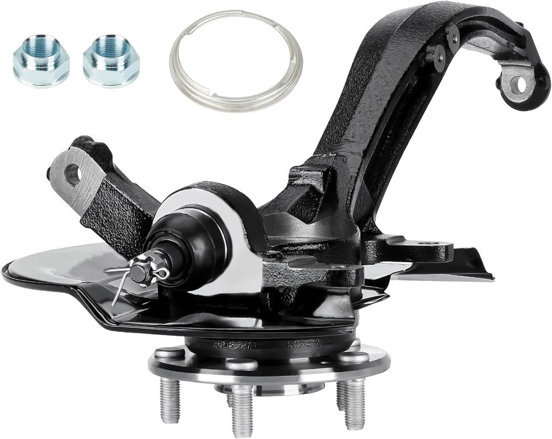 Front Left Driver side Steering Knuckles & Wheel Bearing Hub Assembly Fit for Honda Accord 2.4L 2003 2004 2005 2006 2007 (Automatic Transmission Only, 26 Spline), 698-401