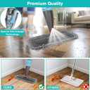 Spray Mop for Floor Cleaning with 3pcs Washable Pads - Wet Dry Microfiber Mop with 800 ml Refillable Bottle for Kitchen Wood Floor Hardwood Laminate Ceramic Tiles Dust Cleaning