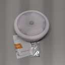 STAR-SPANGLED 6.3 Motion Sensor Ceiling Light Indoor AA or D-Cell Battery Operated for Hallway, Stairs, Basement, Garage, Laundry Area, Closet, Natural White, AA to D Battery Adapters Included