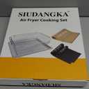 Air Fryer Accessories for Emeril Lagasse 26 Qt Extra Large & Everyday 360, Emeril Lagasse Air Fryer Basket and Pans for Oven with 100Pcs Disposable Parchment Paper, 4Pcs Reusable Teflon Mat