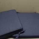 FUNHOME Set of 2 Outdoor Chair Cushions, Water-Resistant Tufted Seat Cushions for Patio Furniture 19 x 19 x 5 Inch Patio Cushion for Rocking, Camping, Kitchen Chairs