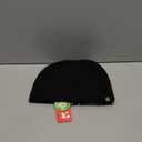 Men's 100% Merino Wool Winter Beanie Cold Weather Fleece Lining Warm Knit Skull Stocking Cuffed Watch Cap Women Fisherman Hat Black XL XXL Extra Large Big Head Oversize