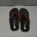 QIGEGE Flip Flop For Men with Arch Support Ultra Soft Cushion Footbed Slip On Lightweight Comfortable Thick Yoga Mat Thong Sandals Beach Thong Slides, Rugby Brown, Size 8