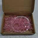 Boao 15 Pcs Crystal Snowflake Ornaments for Christmas Tree Acrylic Snowflake Winter Wonderland Decorations for Party Favor Celebration(Light Pink)