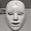 7-1 Colors Red Light Therapy For FaceLED Facial Skin Care Mask,Red Light Mask for Face, LED Facial Mask Light,Salon or Home,White.