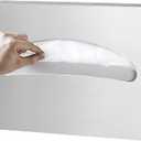 Toilet Seat Cover Dispenser Wall Mounted SUS 304 Stainless Steel Brushed (Silver)