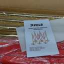 4 Pack Gold Stanchions and Velvet Ropes Set, Stainless Steel Crowd Control Barriers, 3Pcs Red Carpet Ropes and Poles for Party Supplies,Photobooth Accessories, Prom,Birthday,Business,Wedding, Museums
