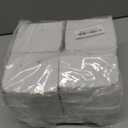 Tuanse 15 Pcs Christmas Village Accessories Set 4 LED Lighted Village Houses 10 Frosted Trees 3.5 oz Fake Snow for Christmas Collection Tabletop Mantel Shelf Indoor Room Decor (Elegant)