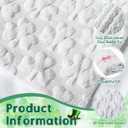 Moukeren St. Patrick's Day Shamrock Throw Blanket 50"x60" - Cozy 3D Jacquard Design, Soft Warm White Irish Blanket for Bed, Sofa, Living Room, Home Decor