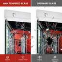 AMOISE Home Gym Mirror for Wall, 50"x25"-3PCS Frameless Tempered Glass Mirror, Large Full Length Mirror for Garage, Workout, Yoga Room, Dance Studio & Home Exercise