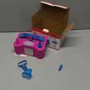 IDAODAN Electric Balloon Pump, Portable Electric Balloon Blower Machine Balloon Air Pump Dual Nozzle Rose Red 110V 600W Balloon Inflator for Party Decorations