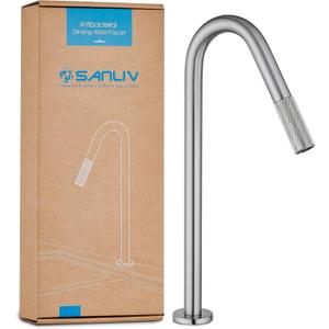RO Faucet - Brushed Nickel, Reverse Osmosis Filtered Water Faucet for Kitchen Sink