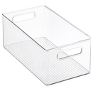 2 Pack Clear Linus Deep Plastic Bin, Size 10 x 7 x 6 in