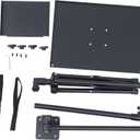 HANABASS Adjustable Laptop Tripod Stand Metal Projector Stand Detachable Tray Height Adjustable For Office Home Stage