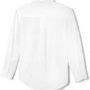 French Toast Boys' Expandable Collar Button Down Dress Shirt with Long Sleeves (Standard & Husky) (White)