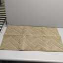 PURRUGS Dirt Trapper Door Mat 20" x 31.5", Non-Slip Machine Washable Entry Rug, Shoe Scraper, Dog Doormat, Super Absorbent Welcome Mat for Front & Back Door, Muddy Wet Shoes & Paws, Taupe
