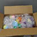 150 Pcs 1.77 Inch Gumball Vending Machine Capsule Clear-Colored Round Empty Capsules Plastic Containers DIY Craft Toy Supplies for Party Prizes Favors Easter Basket Stuffers