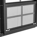 WRISIN 2 Pack Shed Windows 24" W x 27" H Flush Mount, Black Household Windows for Playhouses, Barns, Chicken Coop