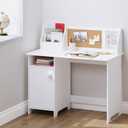 UTEX Wooden Kids Study Desk with Hutch and Storage for Ages 3-8, 18.1"D x 35.4"W x 34.3"H