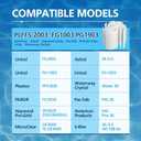 FS-2003 36 Sq Ft Vertical DE Grid Swimming Pool Filter ONLY Compatible with Unicel Hayward Jandy Pentair Waterway American Pac-Fab Astral for Pleatc PFS1836, PG-1903, FG-1003,Filbur FC-9530, 18" High